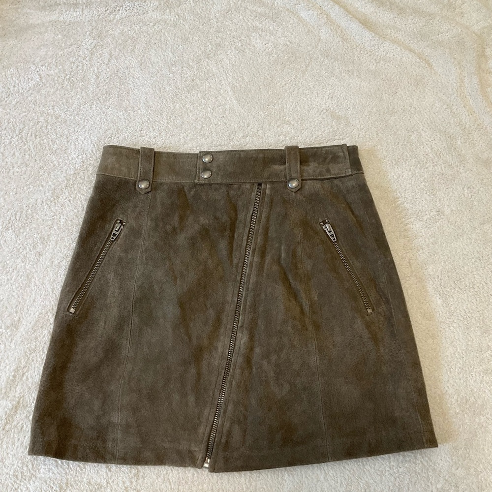 Blank NYC Brown Mini Skirt